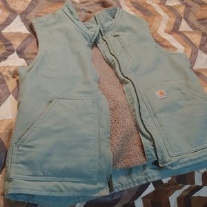 Fleece-lined Carhartt vest